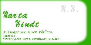 marta windt business card